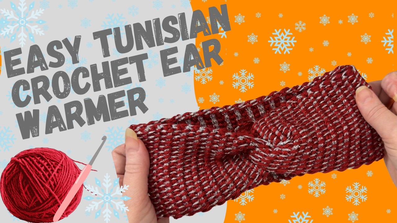 The MOST Beautiful Tunisian Crochet Ear Warmer — Easy & Fast!