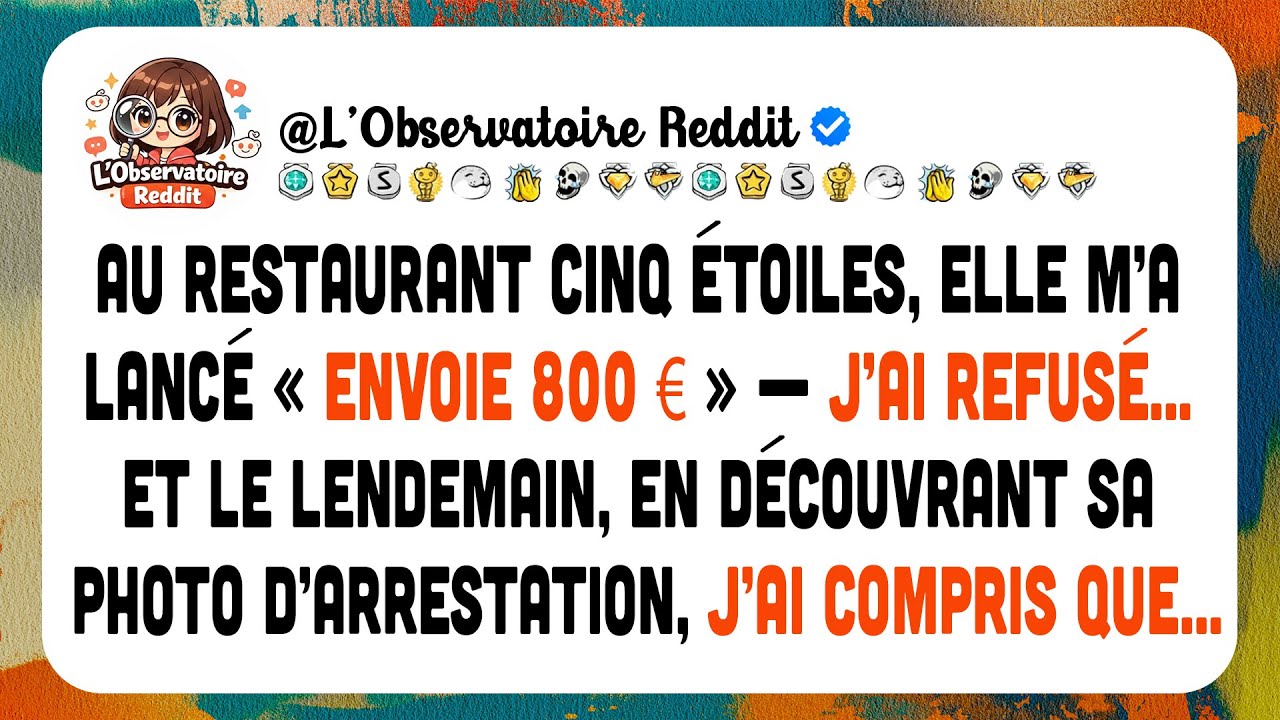 Elle A Appelé Depuis Un Restaurant 5 Étoiles : Je Suis Ici Avec Mes Amis Et Ma Carte A Été Refusée