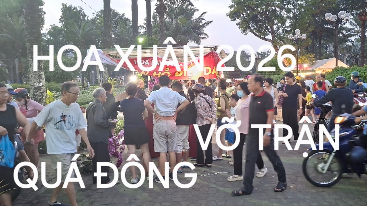CHÁY HOA TẾT 2026 CHẮC LUÔN CHỢ HOA QUÁ ĐÔNG