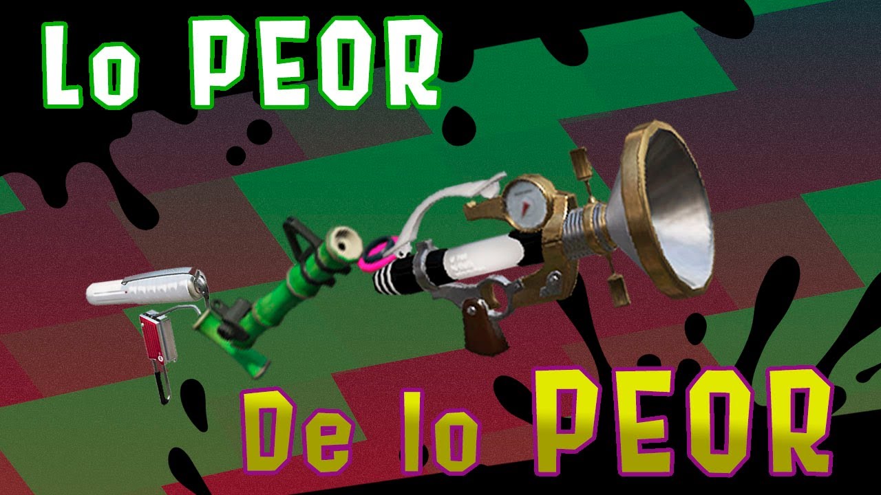Top 5 PEORES armas de Splatoon 2