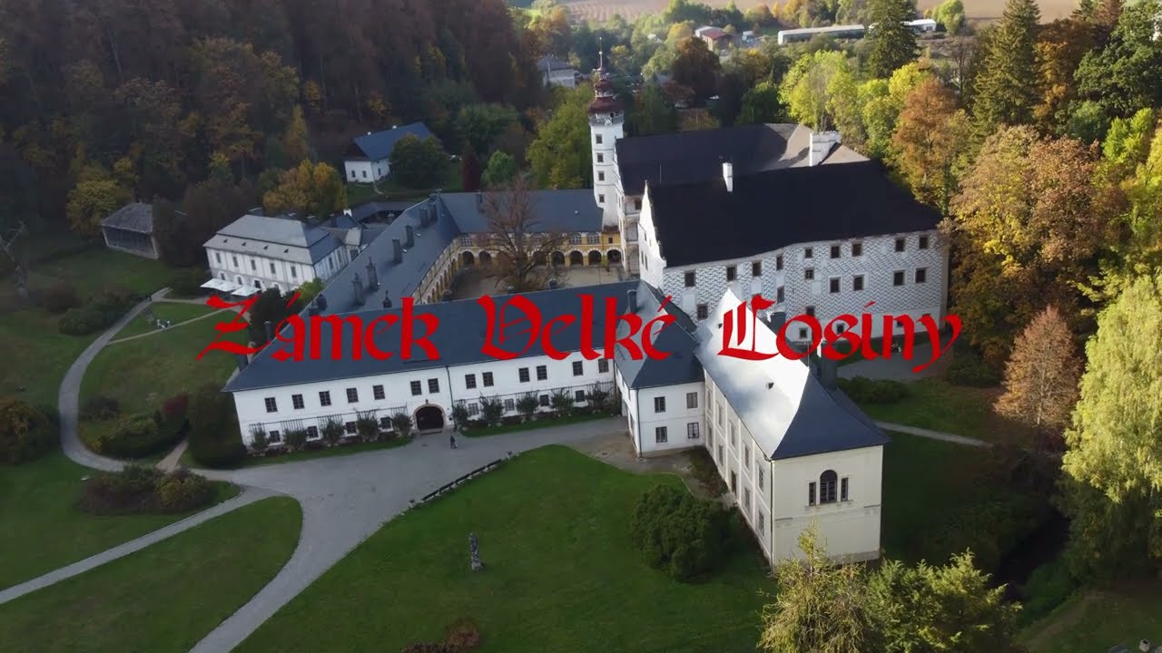 Zámek Velké Losiny. Drone  cinematic 4K video.