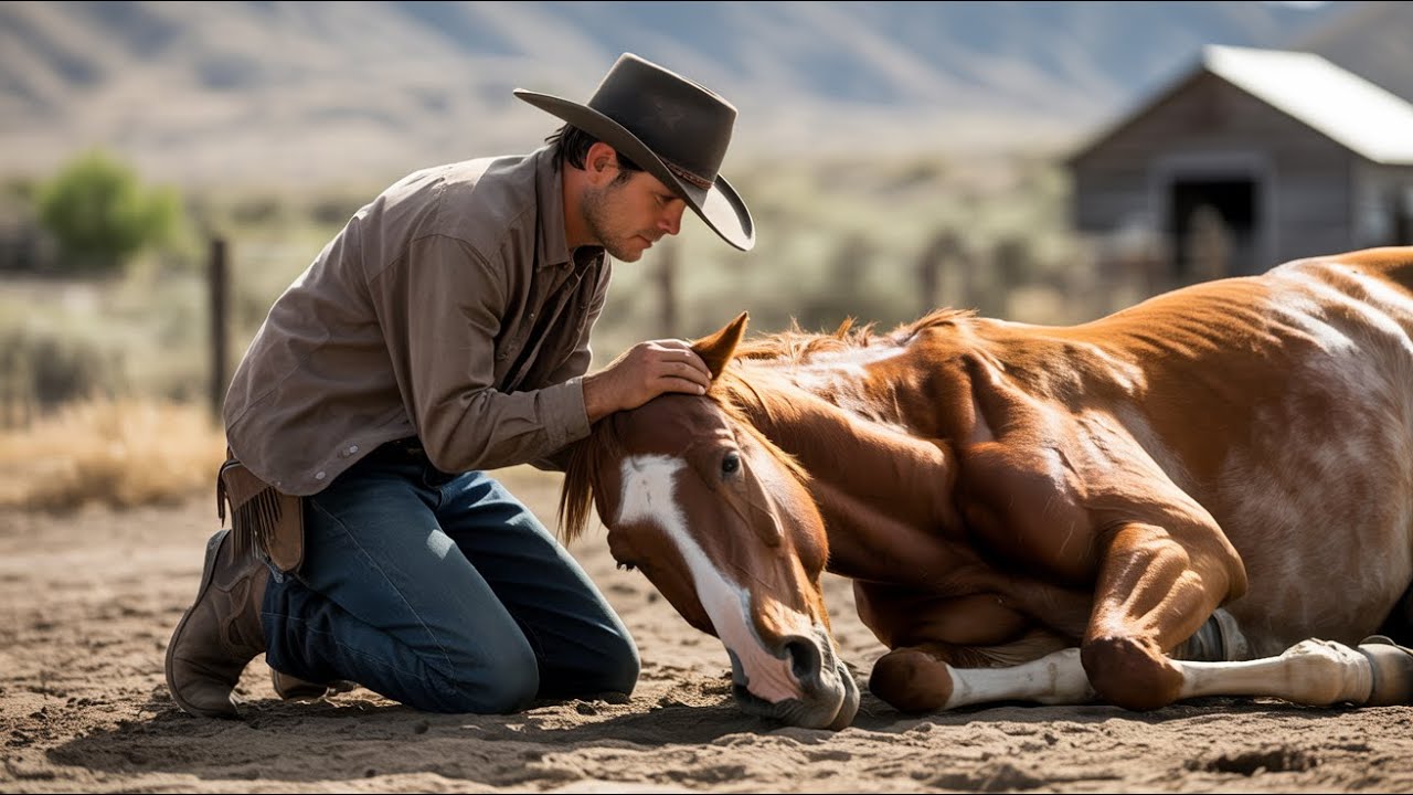 Everyone Failed to Save the Dying Horse, Until a Poor Cowboy Gave His Love and Saved It!