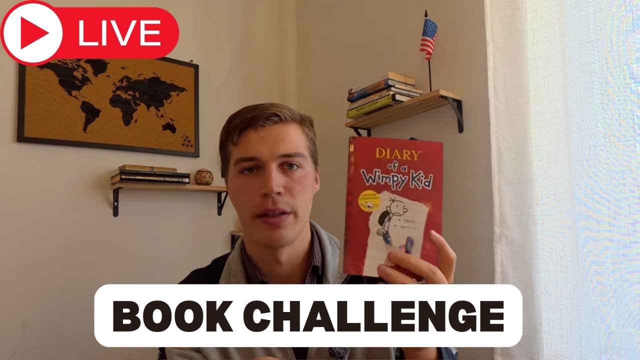 LIVESTREAM: English Book Challenge - Diary of a Wimpy Kid