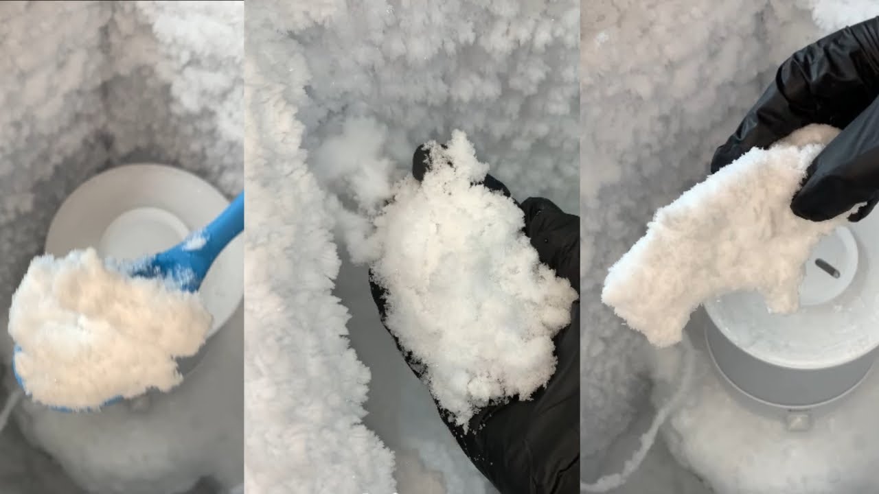 ICE ASMRI FRESH FROST EATING❄️I SQUEAKY & CRUNCHY ICE EATING | ICE EATING #iceeating #iceasmr #fyp 