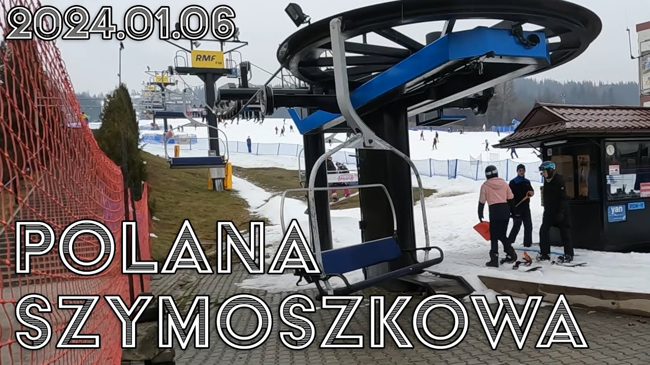 🔴Zakopane - jakie CENY? ⛷ Narciarze w deszczu, Polana Szymoszkowa, 2024.01.06 ASMR