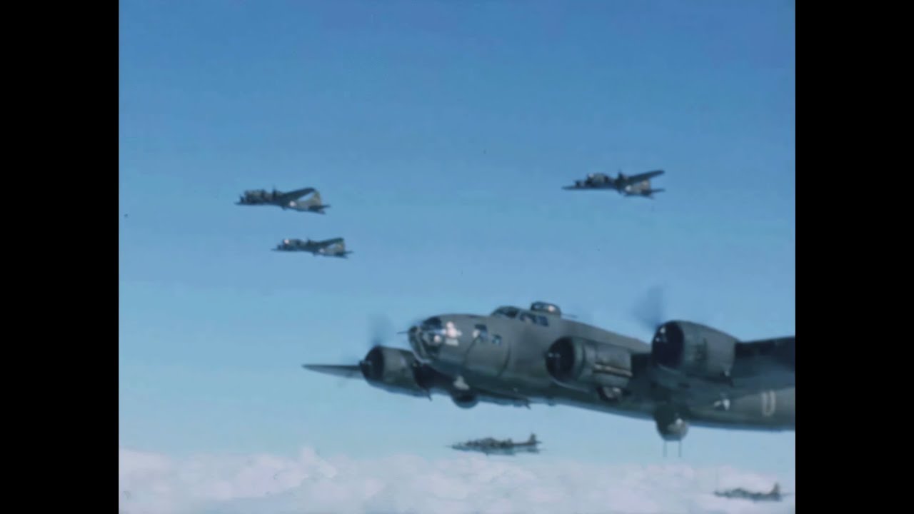[4K, 60fps] Raw 8th Air Force Colour Footage (1943) - Memphis Belle Outtakes - Reel 1 of 34