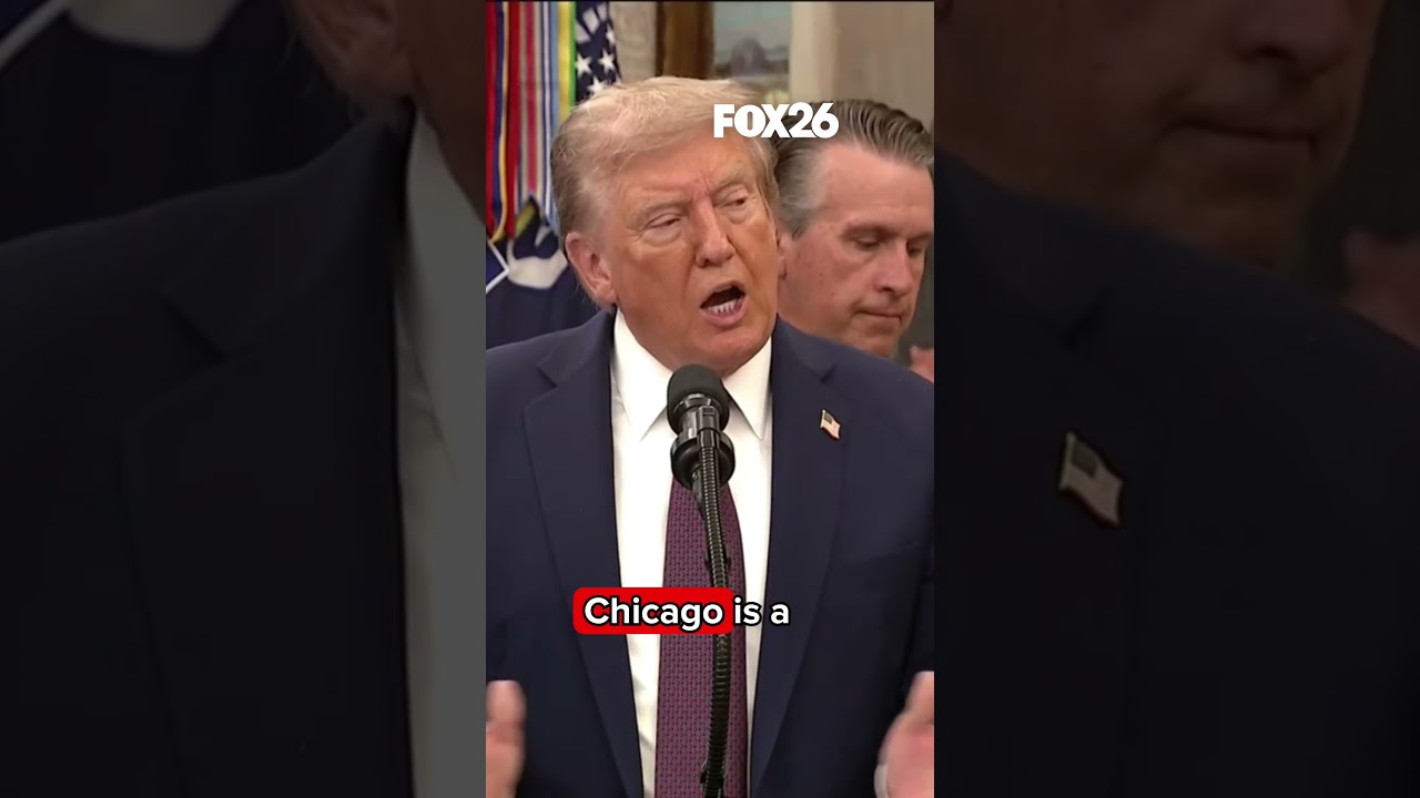 President Trump says Gov. Pritzker and Newsom are either naive or untruthful