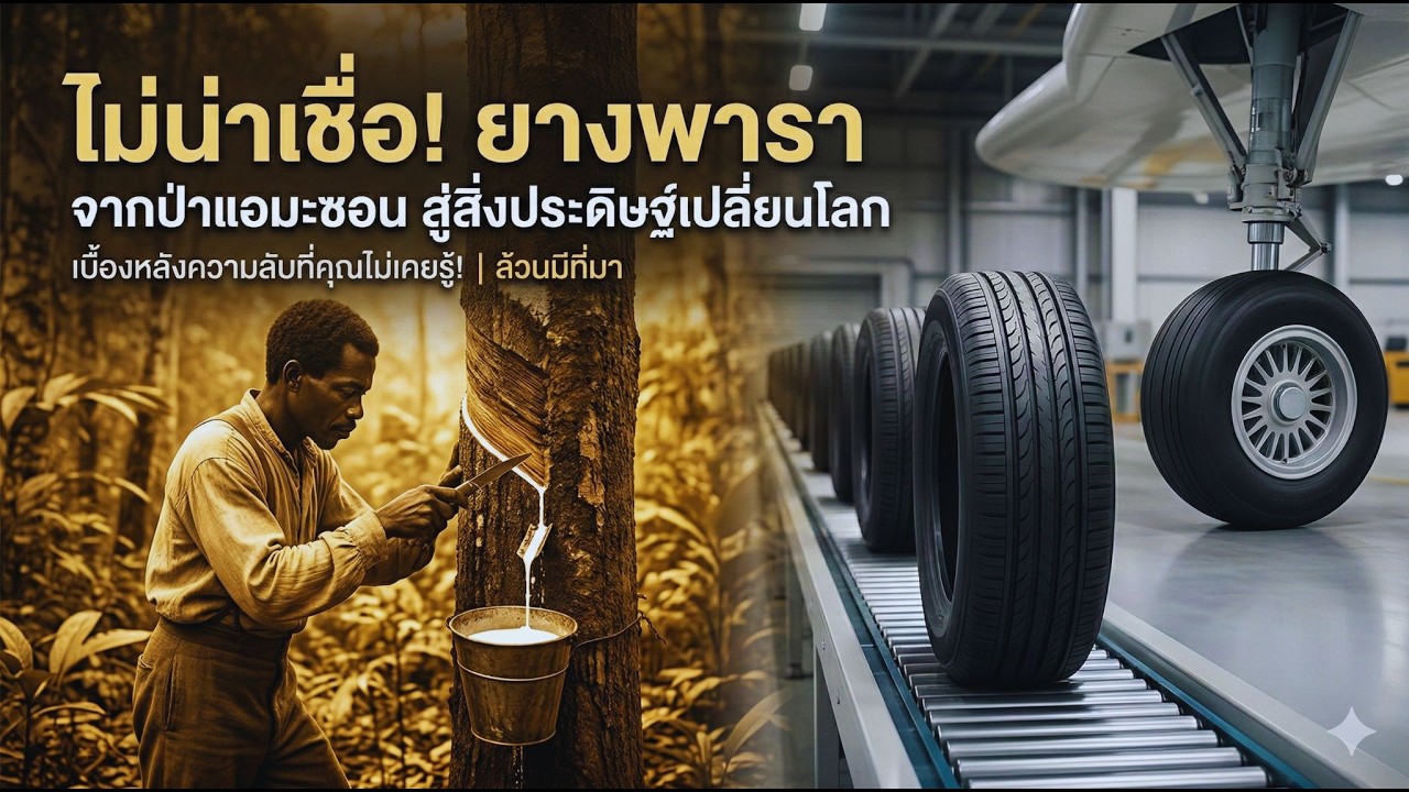 ไม่น่าเชื่อ! ยางพารา : จากป่าแอมะซอน สู่สิ่งประดิษฐ์เปลี่ยนโลก | เบื้องหลังความลับที่คุณไม่เคยรู้!
