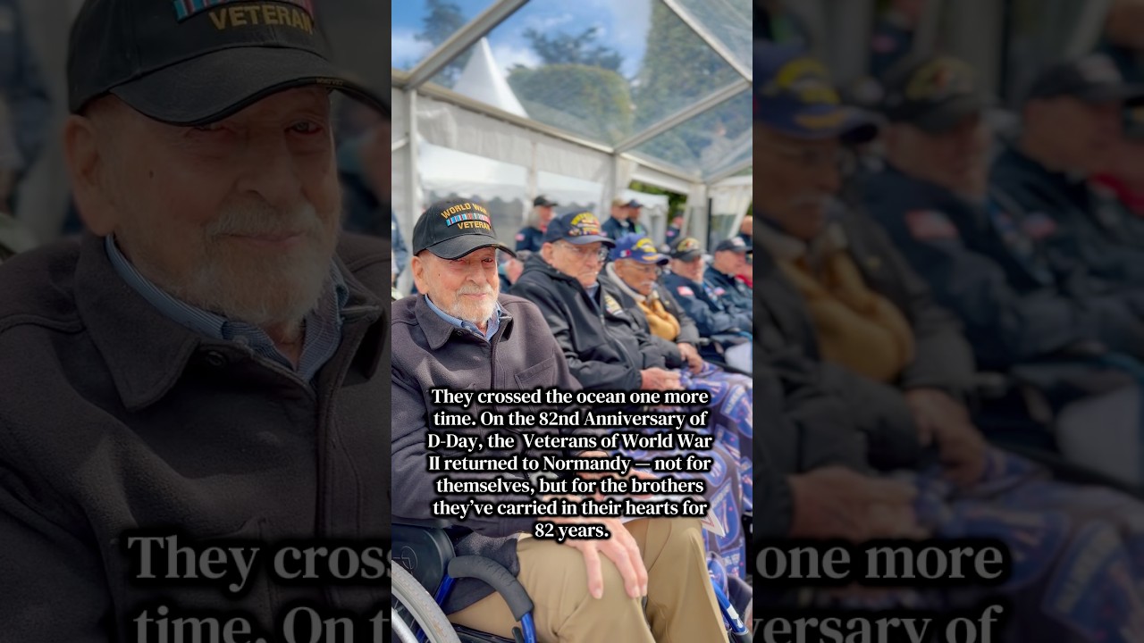 On the 82nd Anniversary of D-Day, the  Veterans of World War II returned to Normandy.  #heroes