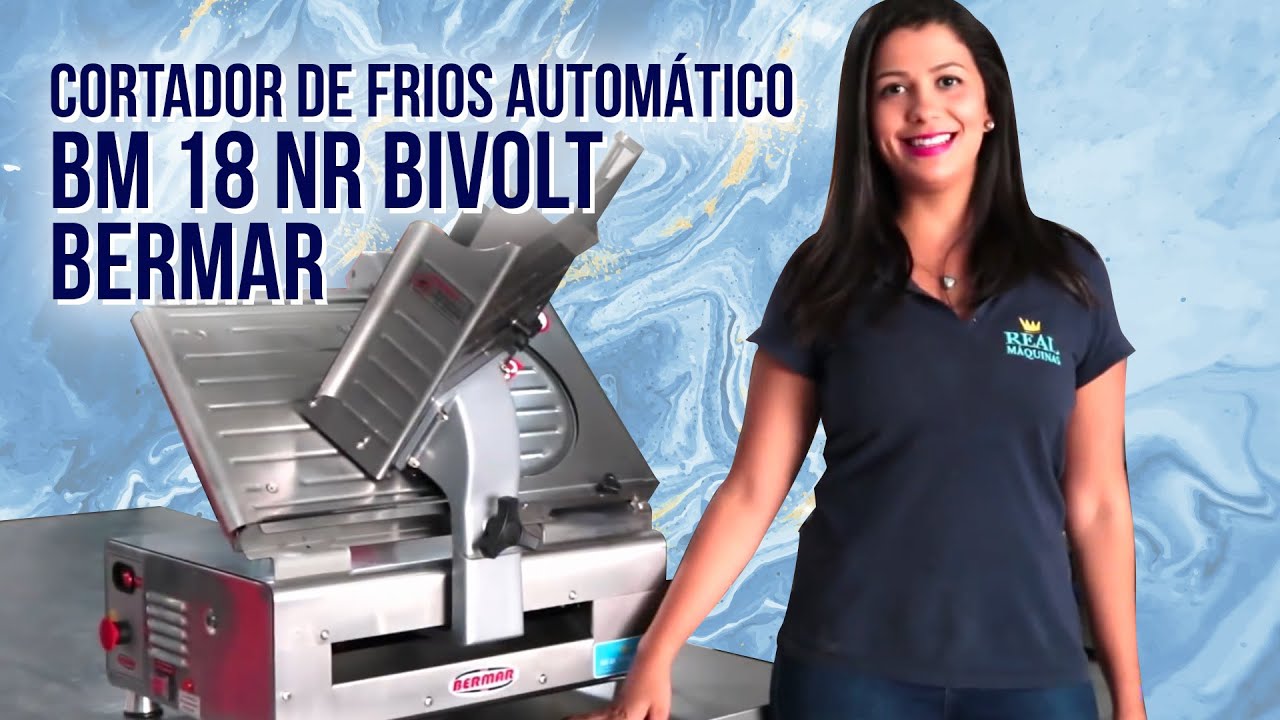 CORTADOR DE FRIOS AUTOMÁTICO LÂMINA 300mm BM 18 NR BIVOLT - BERMAR