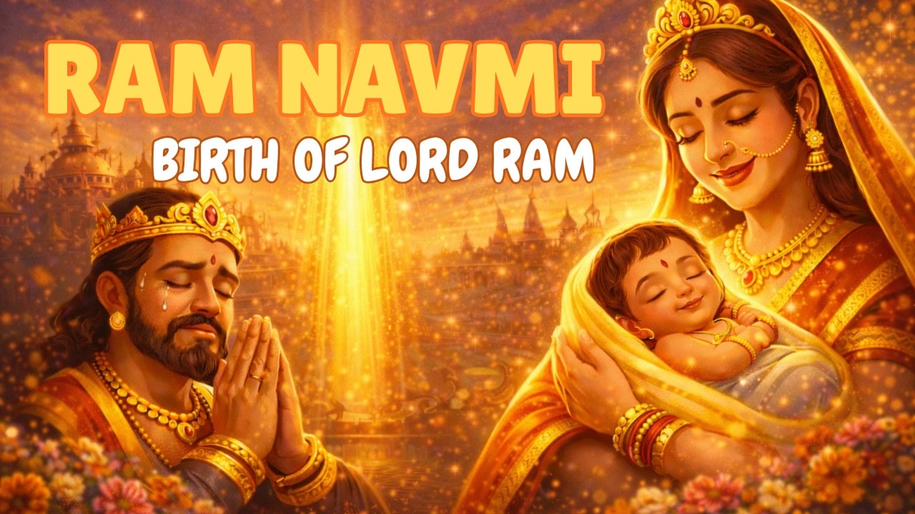 Ram Navami Story for Kids | Birth of Lord Ram | Animated Ramayana