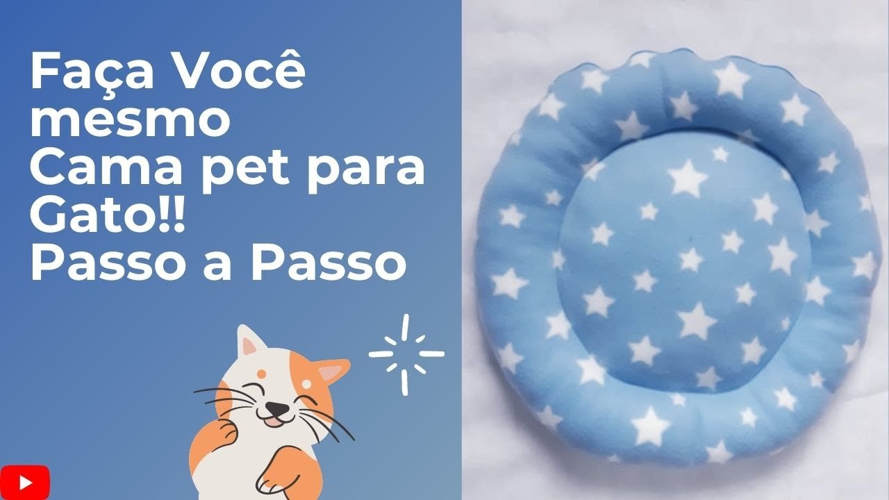 CAMA PET PARA GATO!! usando tecido  Soft  com MENOS de Rs25,00.