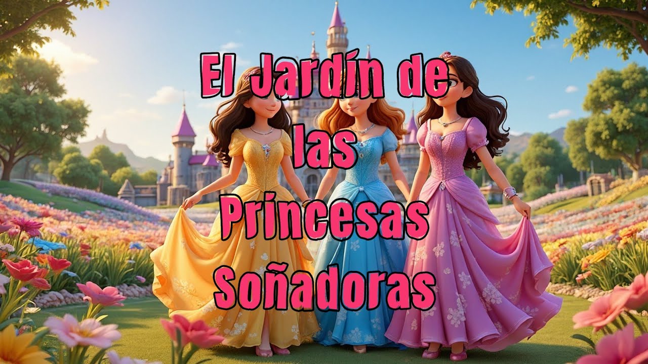 🌸🎨 El Jard&iacute;n de las Princesas So&ntilde;adoras | Un cuento sobre arte, amistad y deseos compartidos 🌙💖