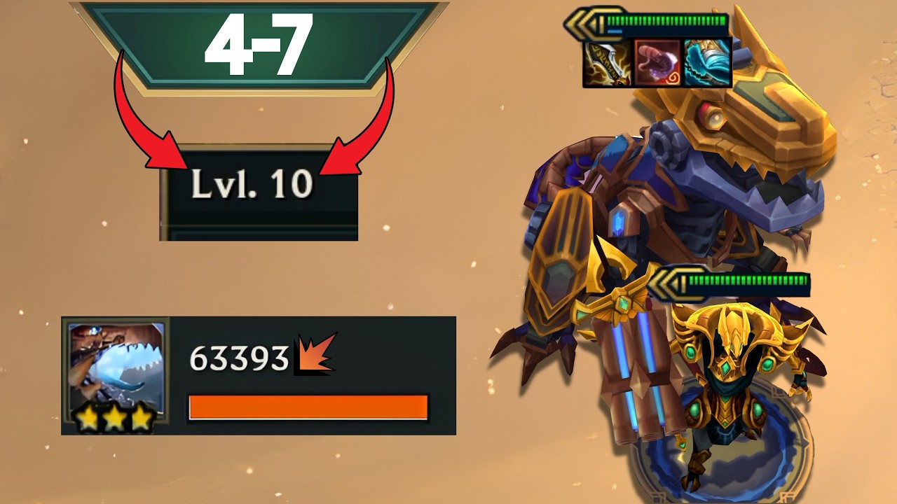 I Got Lvl 10 On 4-7 + T-HEX 3 Star ⭐⭐⭐ | Choncc's Lore & Legends
