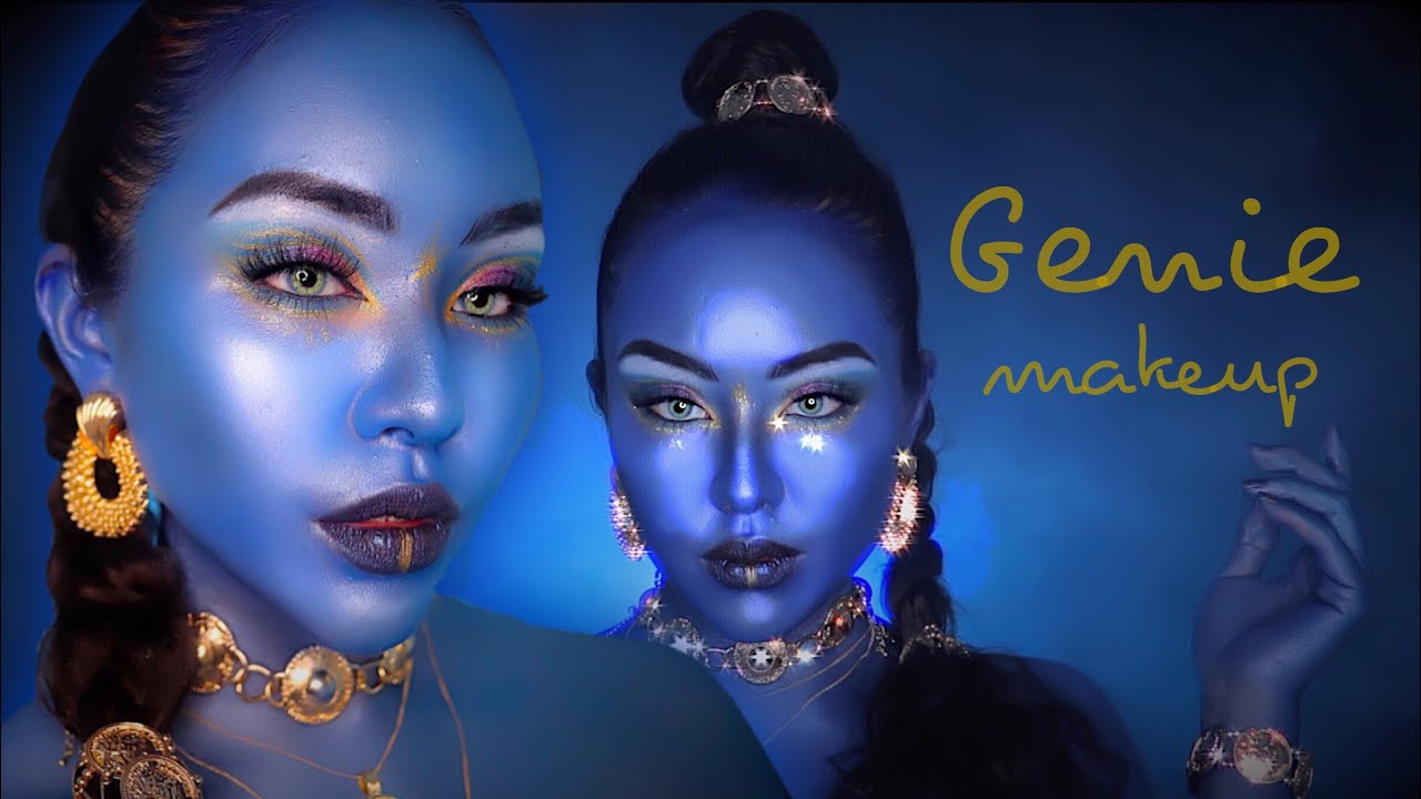 Geniemakeup アラジン実写版🧞‍♂️ジーニーメイク【ディズニーメイク】ALADDIN GENIE 💄 Disney