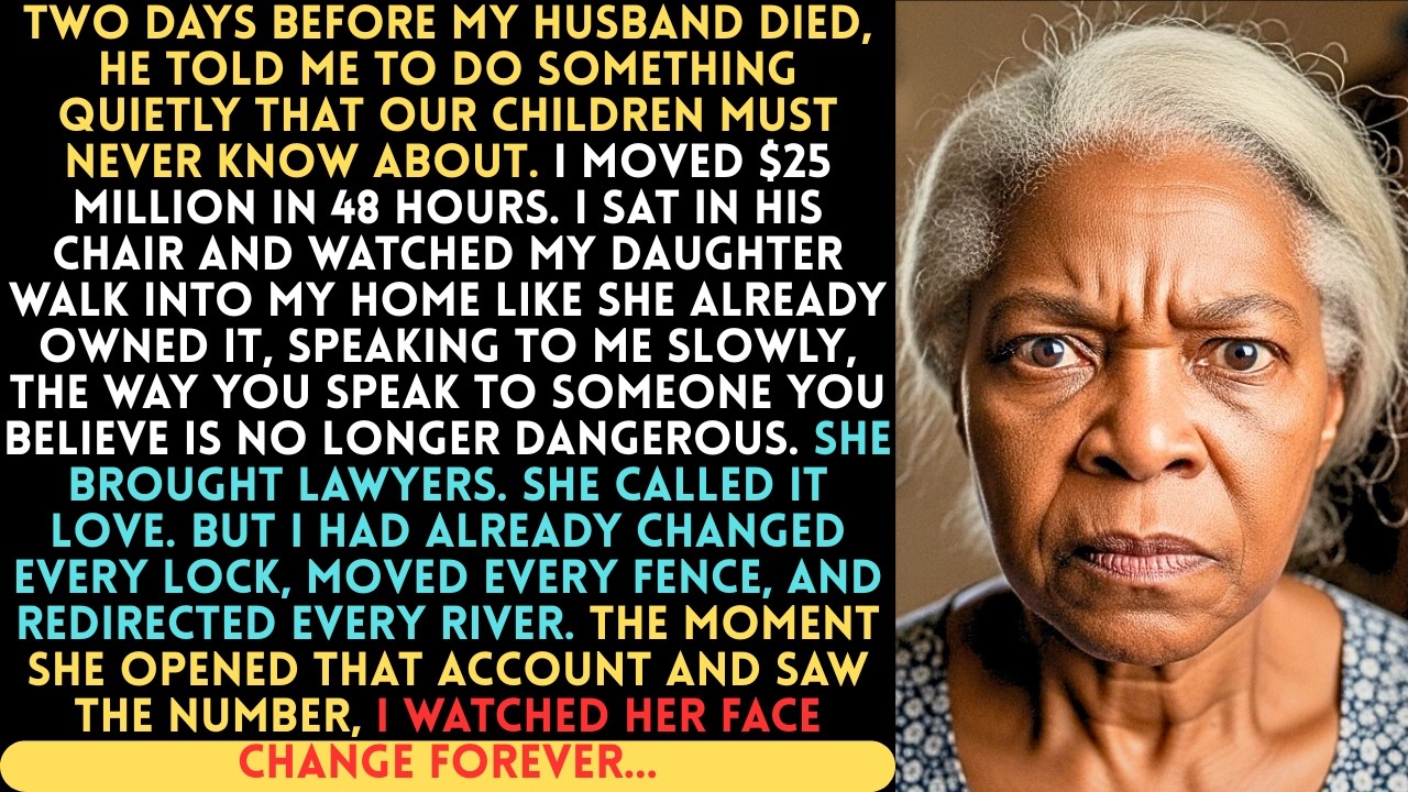 My Husband Told Me To Transfer His Entire $25M - 48 Hrs After He Died My Daughter Came And Said...