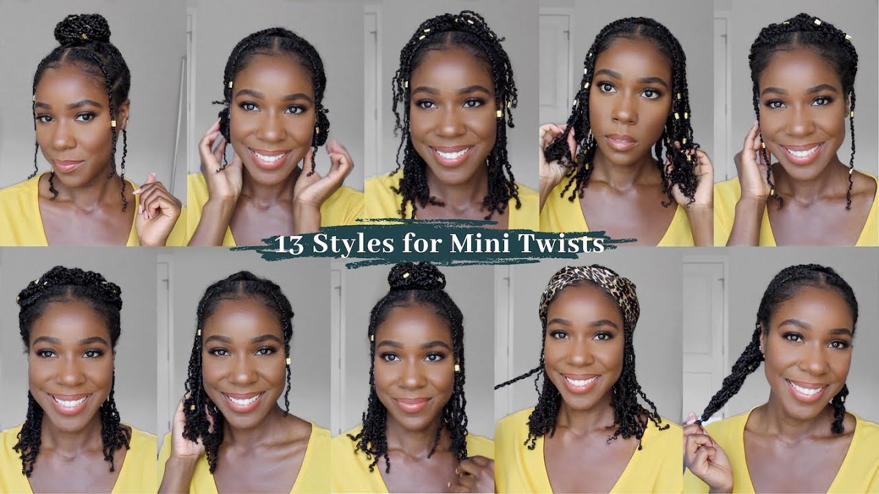 13 Quick Mini Twist Hairstyles  | Natural Hair | Jamila Nia