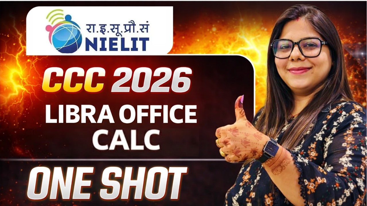 CCC 2026: LibreOffice Calc का पूरा Practical एक ही वीडियो में!