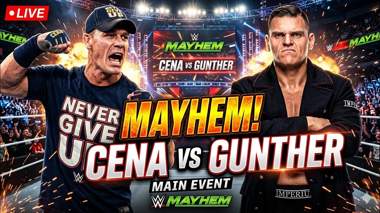 Full match ! Ring Genral Gunther vs John Cena ! WWE Mayhem 