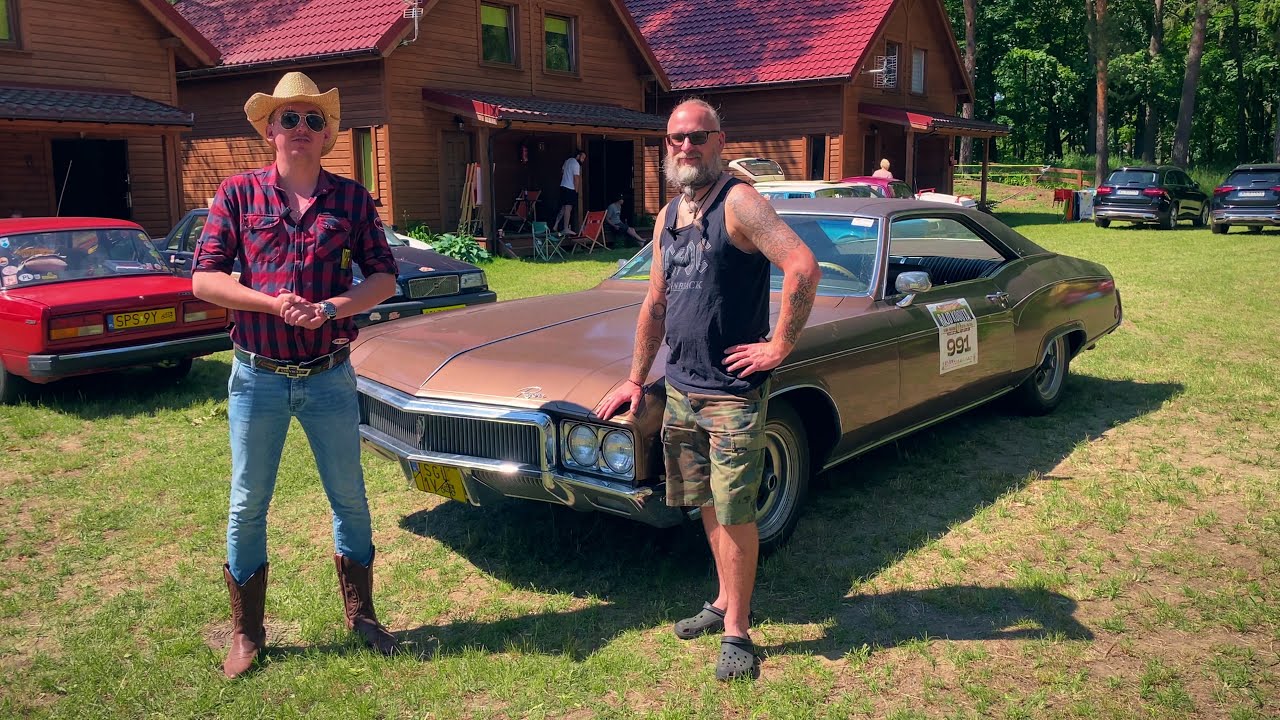 Buick Riviera z 1970r. Łukasz i jego rodzinny cruiser, prosto z tegorocznego Rajdu Koguta 2024.
