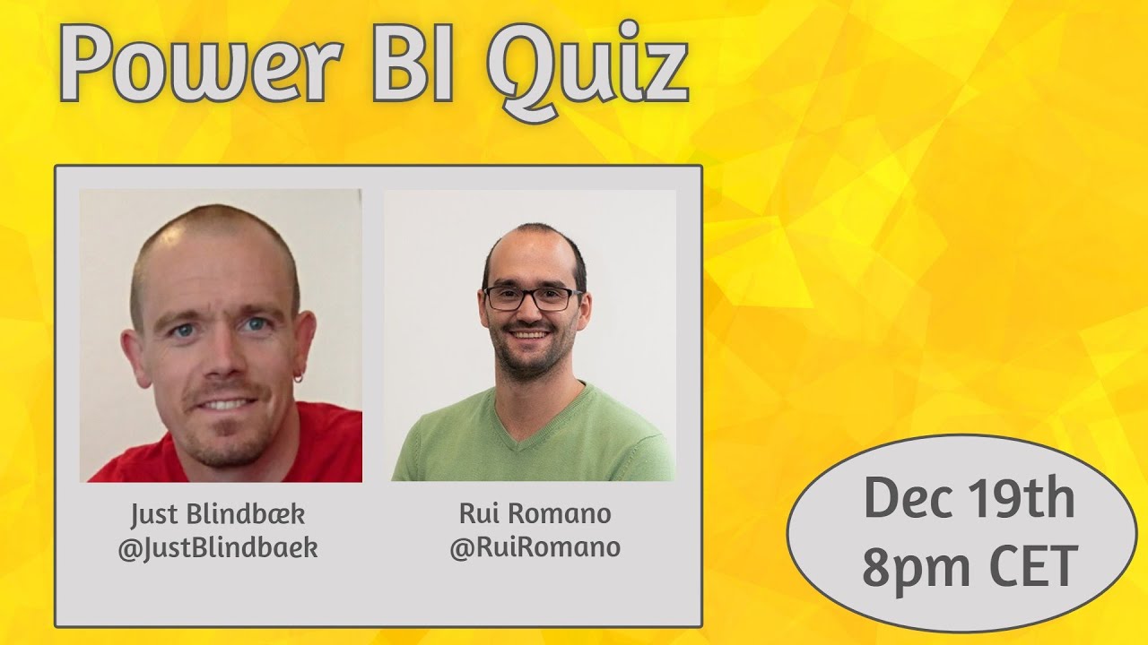 Power BI Quiz with Rui Romano