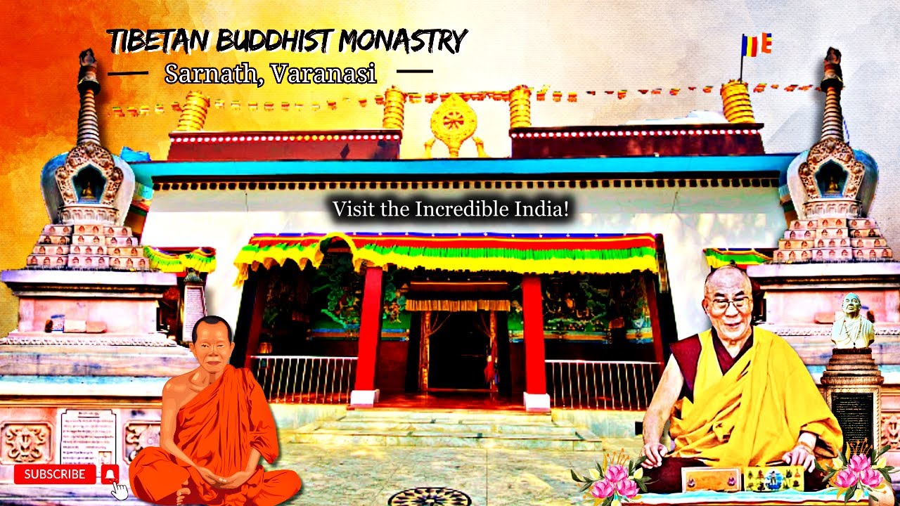TIBETAN BUDDHIST MONASTERY SARNATH, VARANASI, UTTAR PRADESH, INDIA