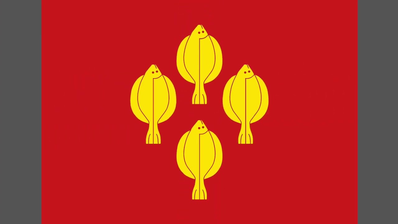 Trøndelag Municipal Flag Animation