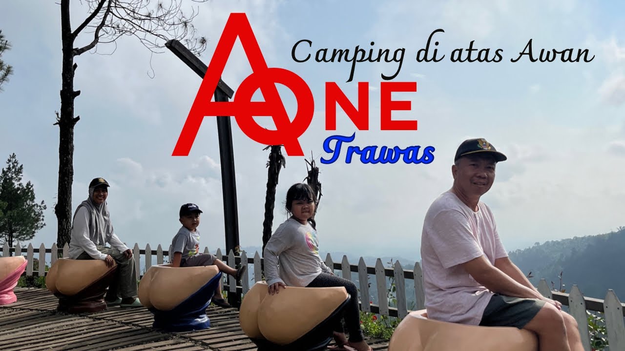 Camping keluarga di Aone Trawas | Syahdu berselimut kabut | Ada Play ground free