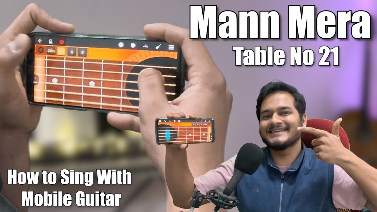 How To Sing Mann Mera with Mobile Guitar #walkband #walkbandapp