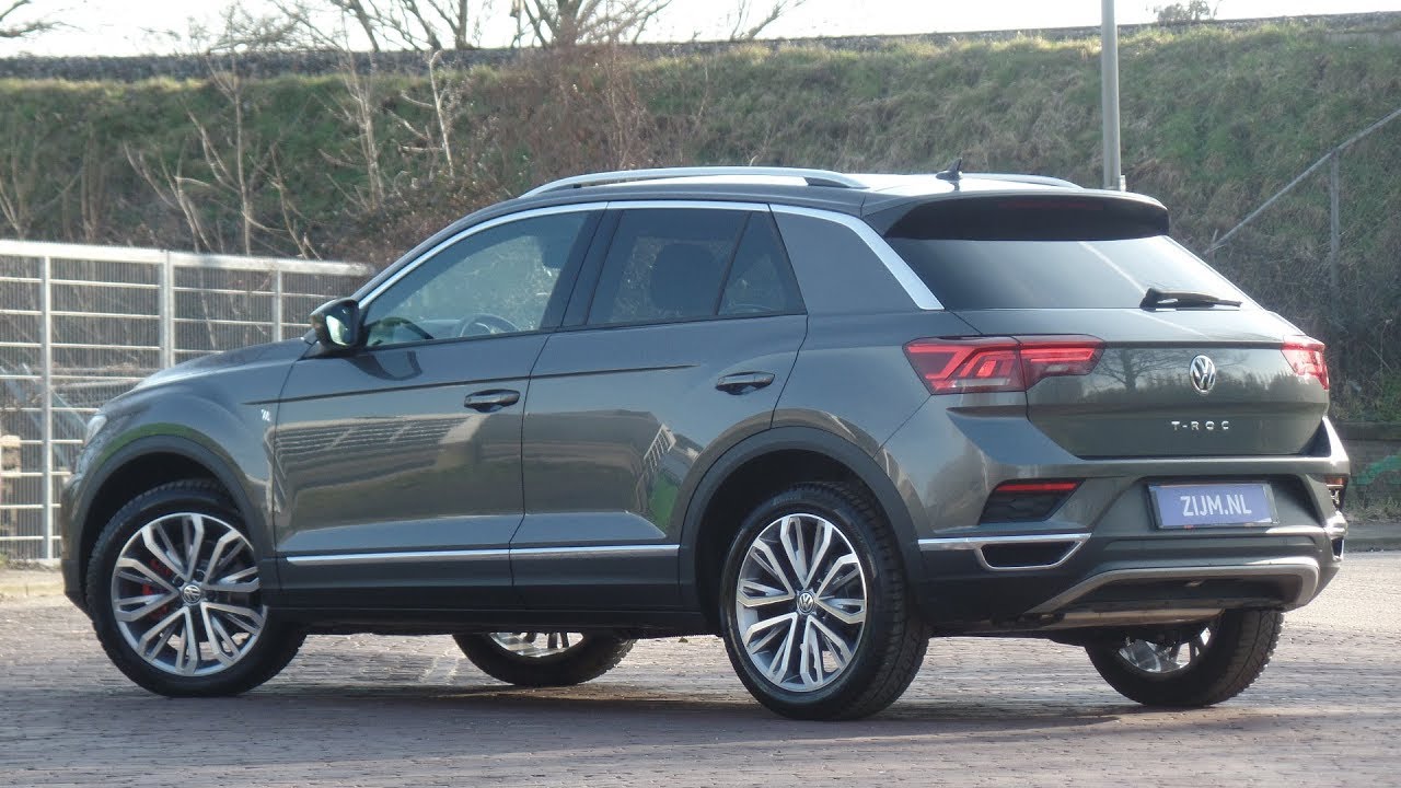 Volkswagen NEW T-roc Sport 2019 Indium Grey 18 inch Montego Bay Walk around & Detail inside