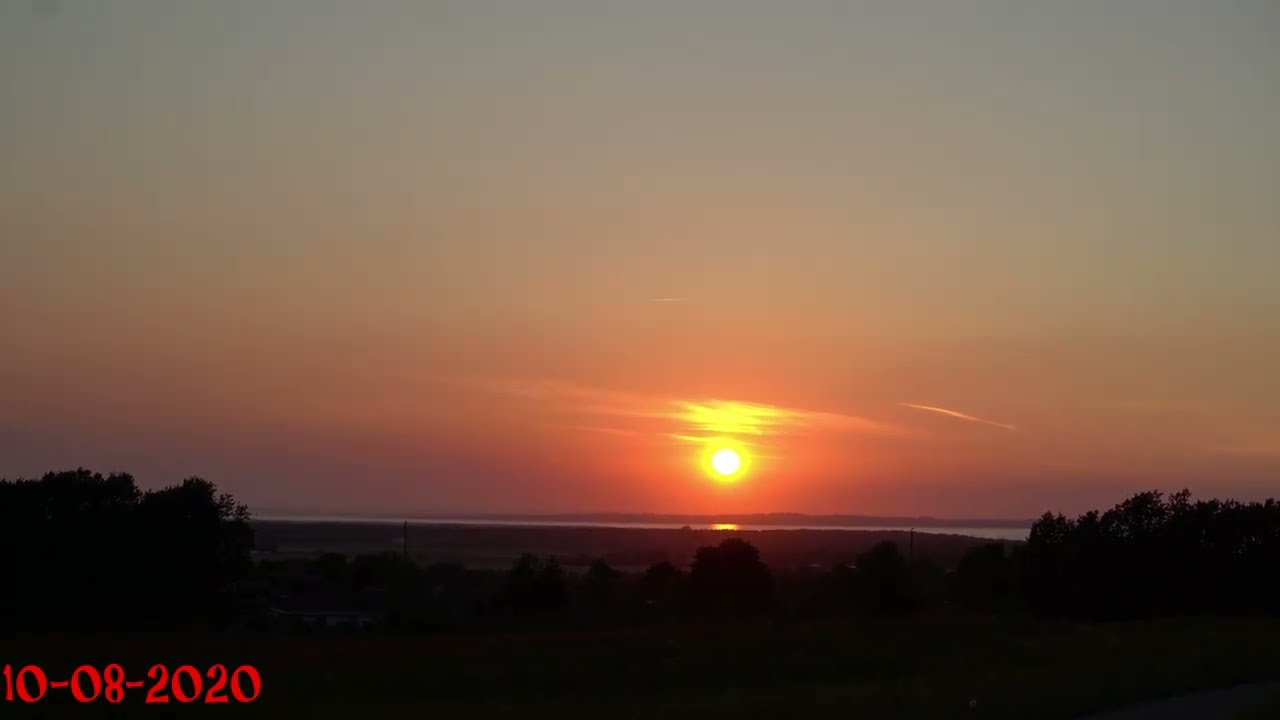 Solnedgang over Hasselhøj ( 4K )