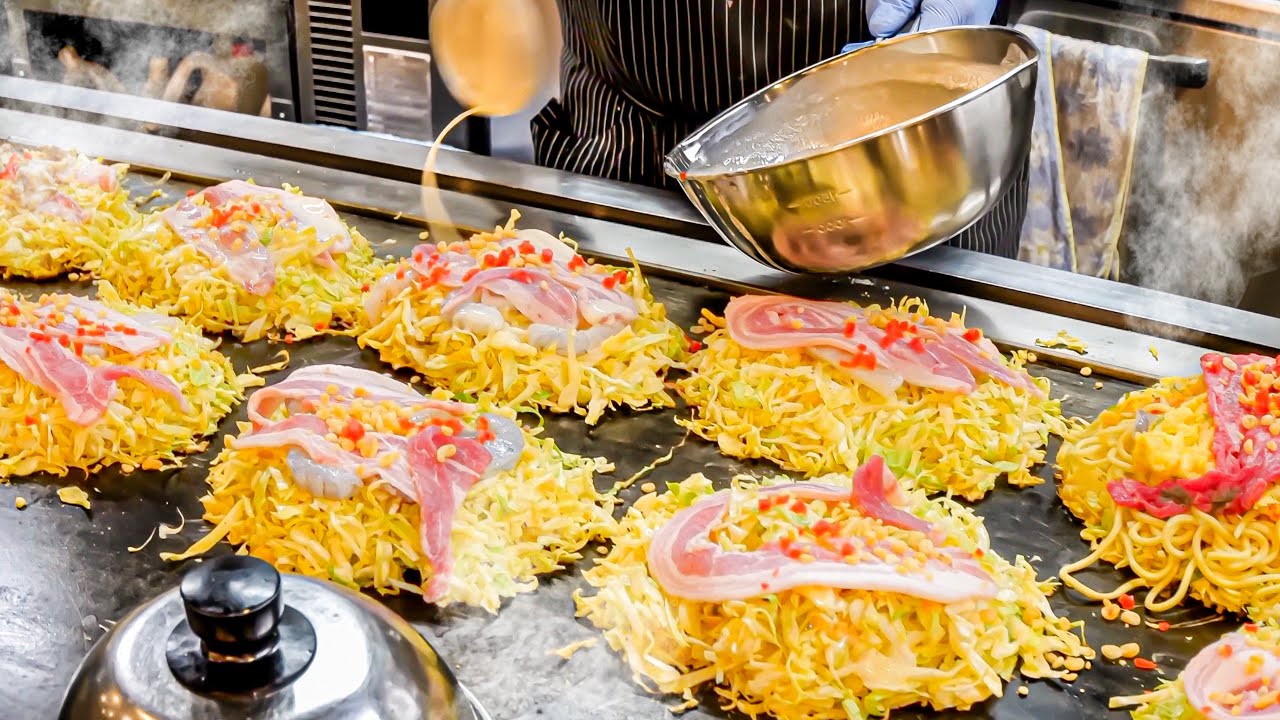 【大阪 上本町】止まらない焼そばラッシュ！大阪屈指のお好み焼き屋で繰り広げられる神業鉄板ショー！