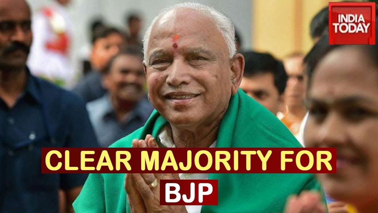 CM BS Yeddyurappa Set For Clear Majority In Karnataka Bypolls, Narayana Gowda Leads In KR Pete