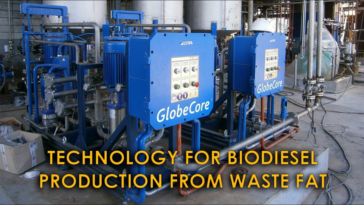 The biodiesel plant for fuel production of used  fats