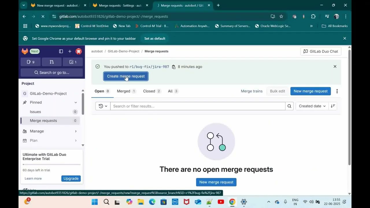 GitLab Merge Request Workflow Explained | Step-by-Step Guide