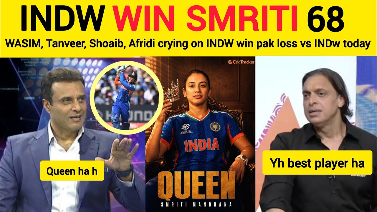 Wasim Akram, Pak Media Crying PAKW LOSS VS INDW in T20 WWC #pakistancricket #indiancricket