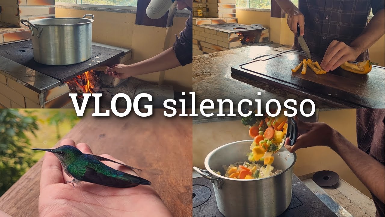 Cozinhando no sítio | sopa caseira no fogão a lenha 🍲🪵 (vlog silencioso)