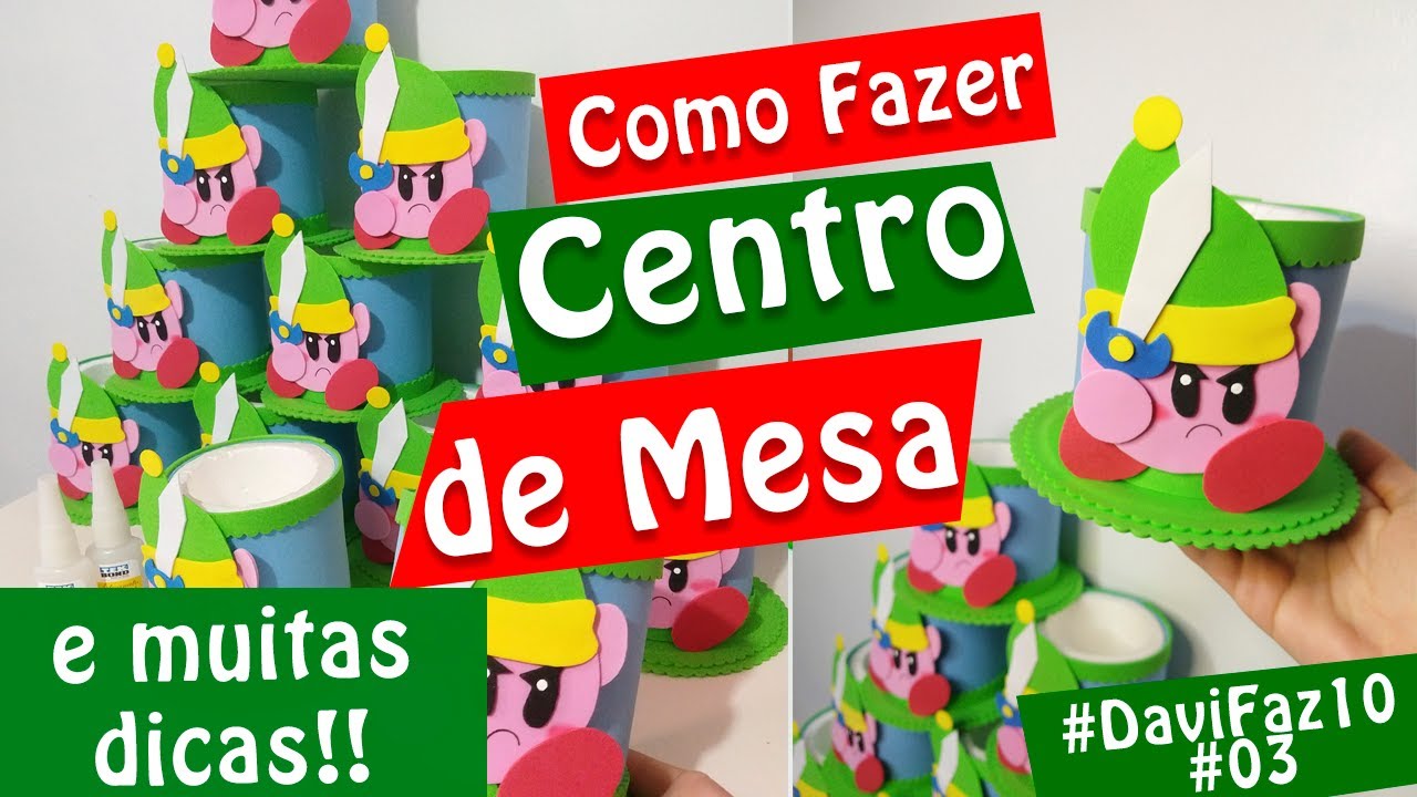Como Fazer Centro de Mesa e Muitas Dicas  - DaviFaz10 #03 | Criatividades da Dê
