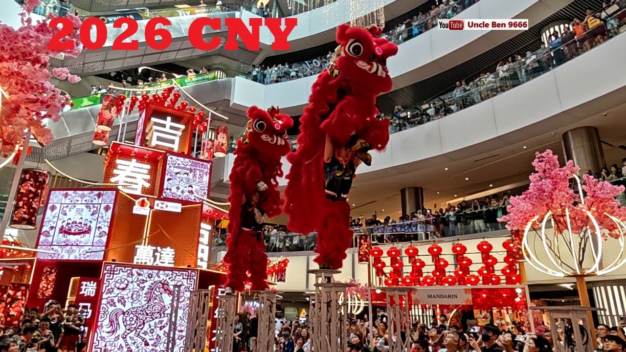 2026 CNY High Pole Lion Dance Performance (Double Lions) 