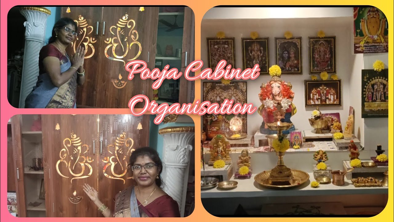 My Pooja Cabinet Organisation & Setup | Pooja Room Organisation