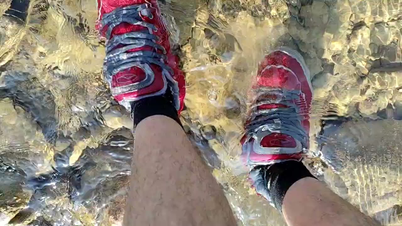 Chunky skate shoes in the river! Vans Revert & Globe Sabre