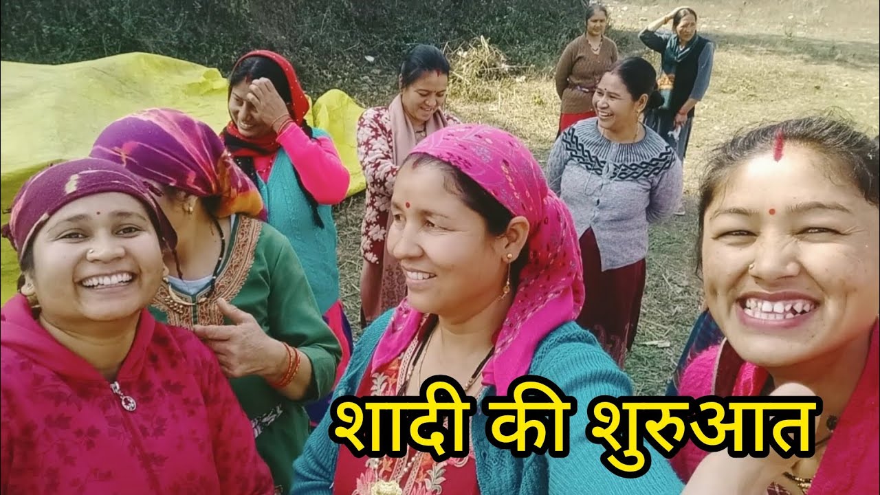 सभी ने मिलकर किया काम एकता में बल 🙏💞 @KhushiBimoli #garhwali #pahadi 