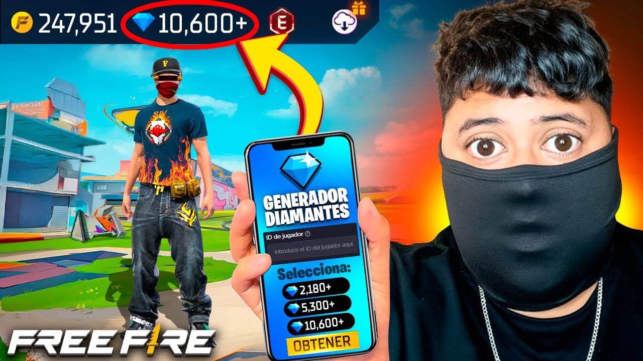 🔥💎 C&oacute;mo obtener DIAMANTES GRATIS  en FREE FIRE en solo minutos 💎😱