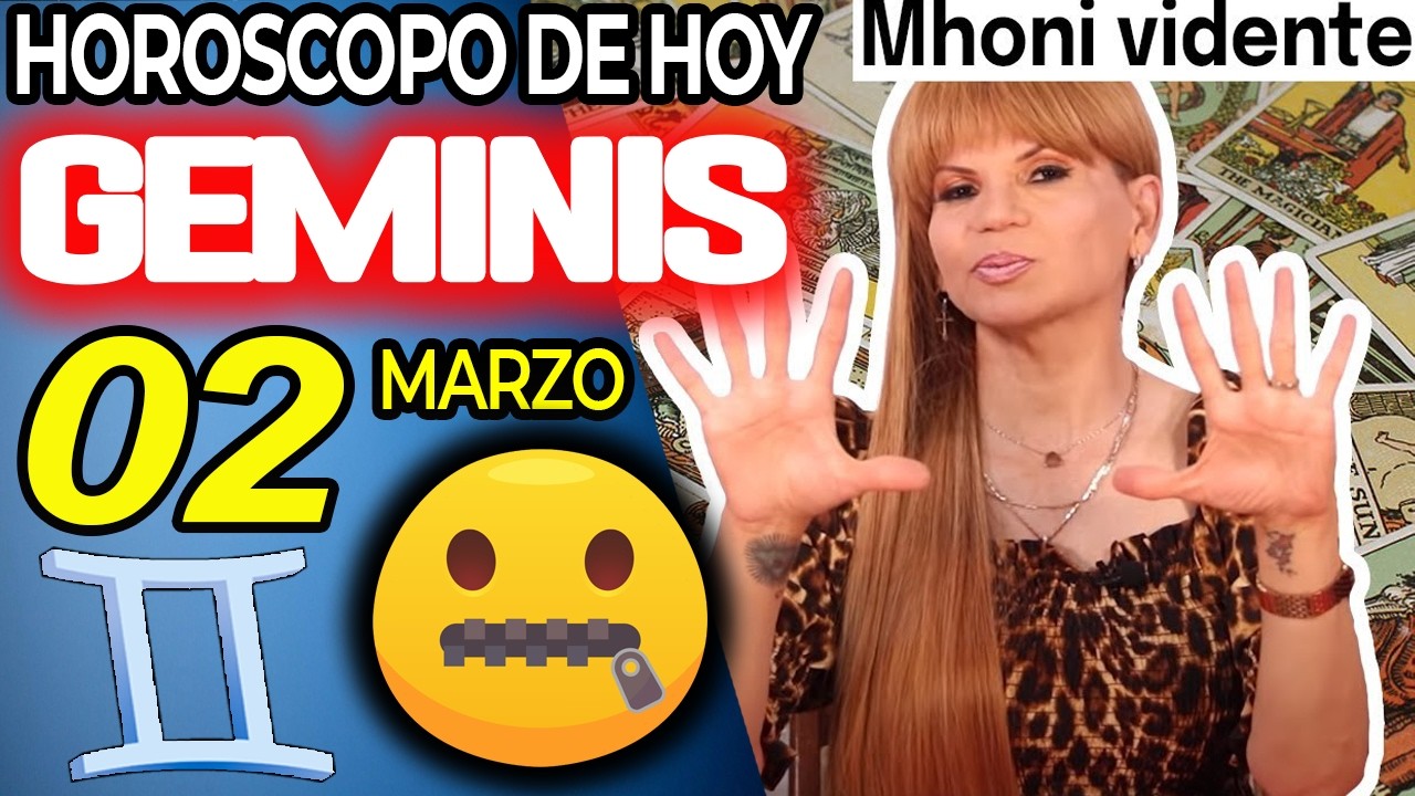 GÉMINIS ♊😮VIENE ALGO MUY BUENO💥ME DEJÓ MUDO🤐 Horóscopo De Hoy 2 De Marzo 2026 | Mhoni Vidente