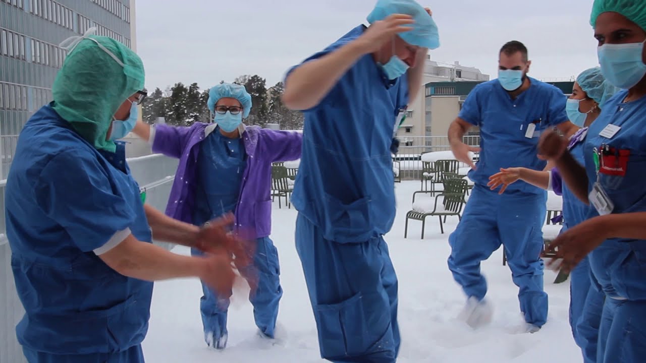 Jerusalema Dance Challenge - Danderyds sjukhus, Sterilteknik