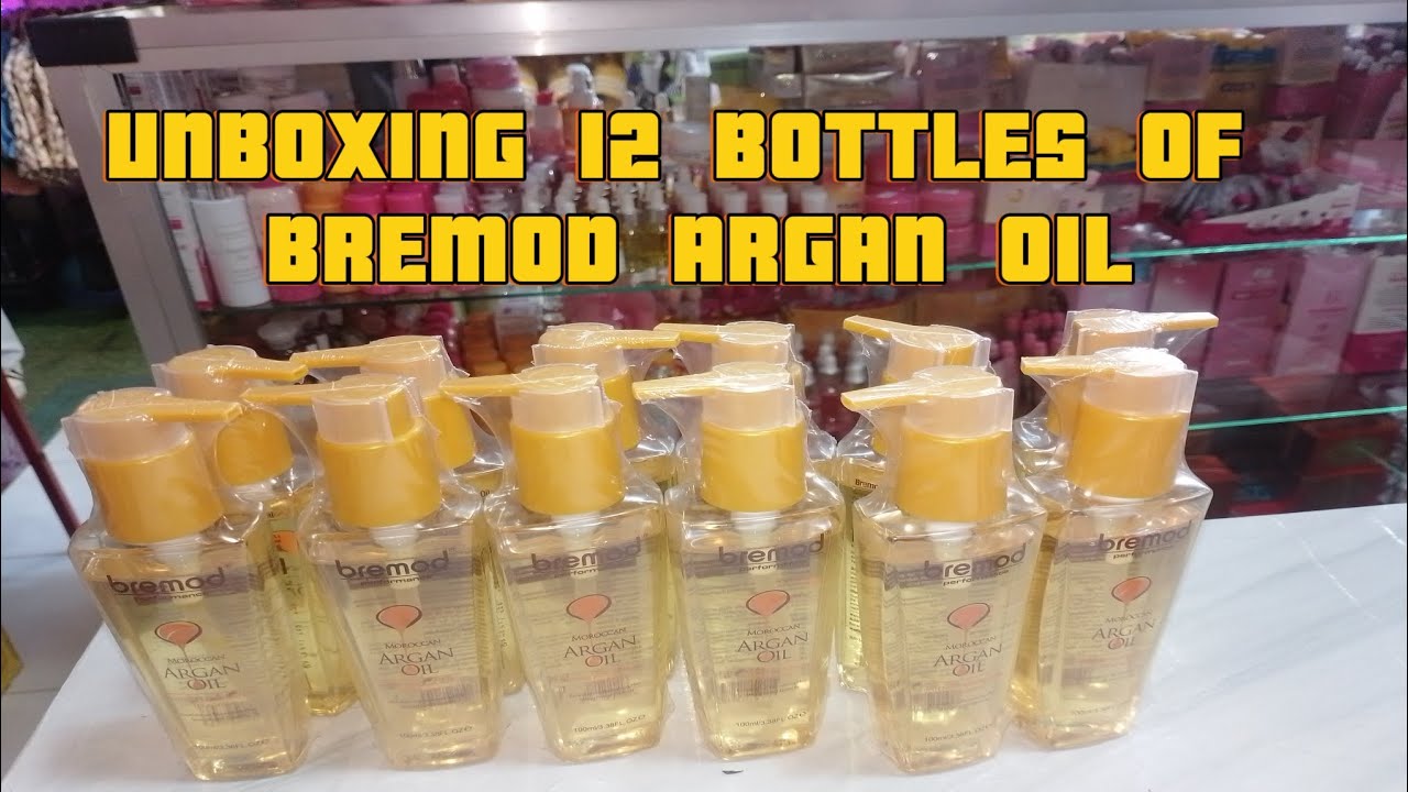 UNBOXING 12 BOTTLES OF BREMOD ARGAN OIL 