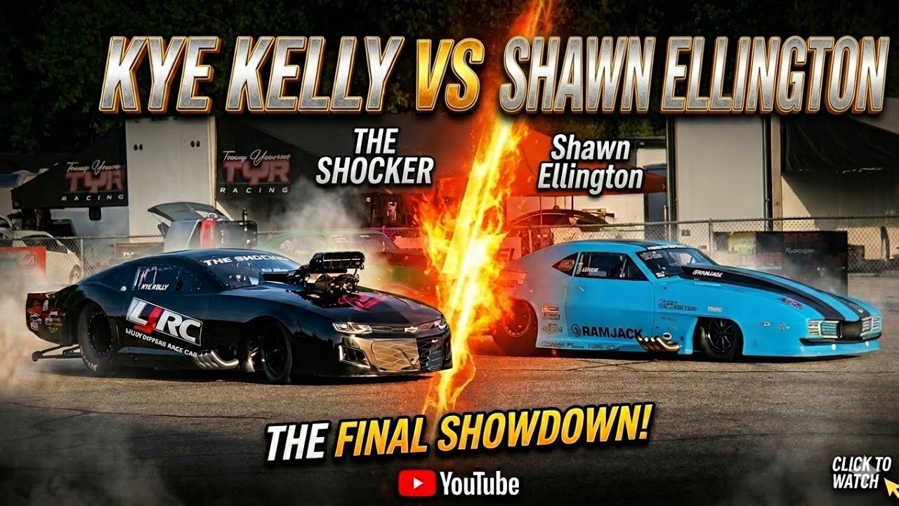 Street outlaws crash us 131 motorsports park KYE KELLEY VS RYAN MARTIN 