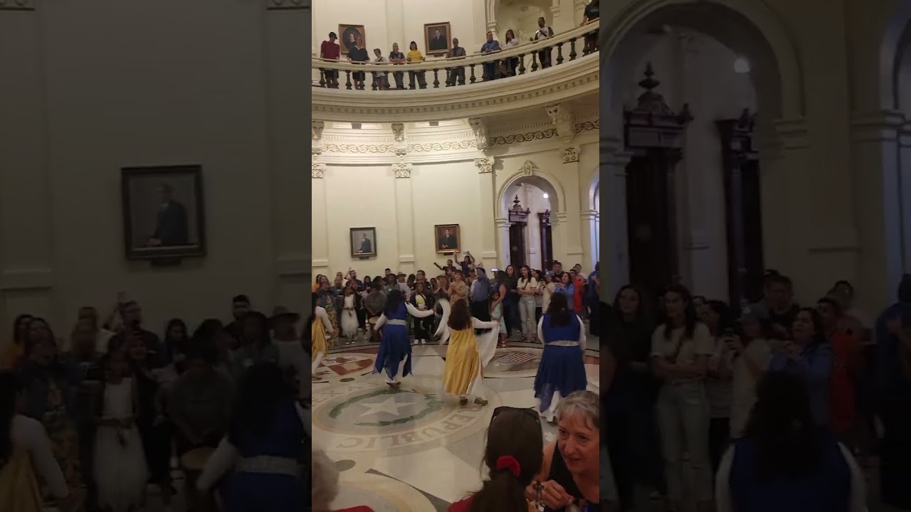 Worship at Texas state capitol.  