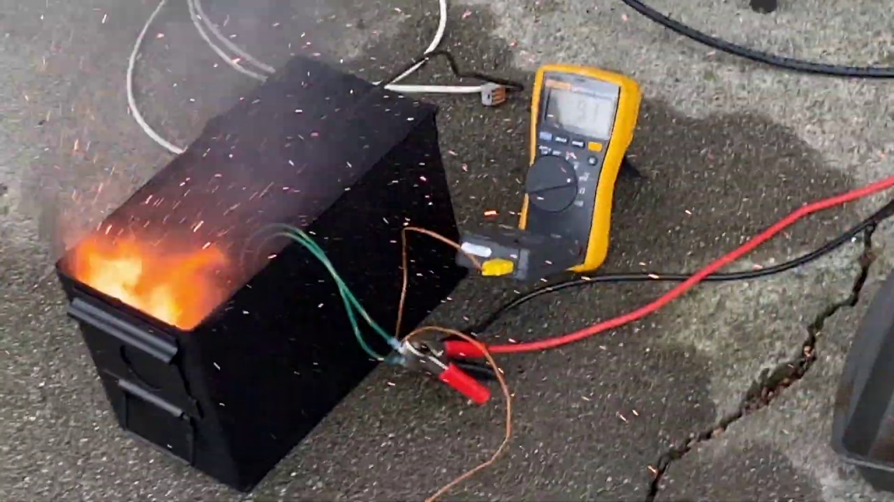 2170 lithium ion cell thermal runaway test
