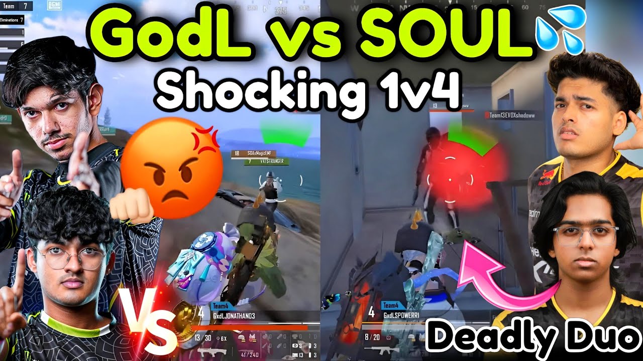 🇮🇳JONATHAN Spower on Fire🥶 Shocking 1v4 🔥 GODL vs SOUL 🚀 33 Kills Domination Total 🫡
